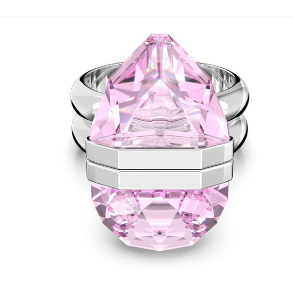 Swarovski Lucent ring Magnetic, Pink, Rhodium plated 52 EUR / 6 USA - Picture 1 of 12
